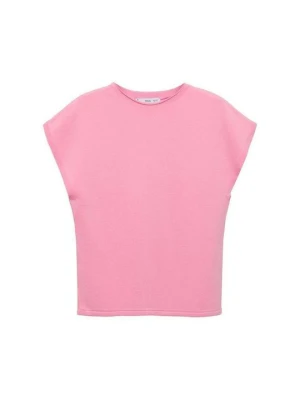 T-shirt basic Mango różowy