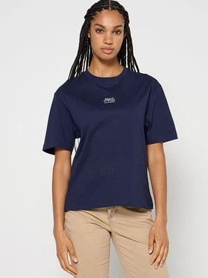 T-shirt basic Marc O'Polo granatowy