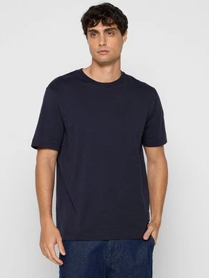 T-shirt basic Marc O'Polo granatowy