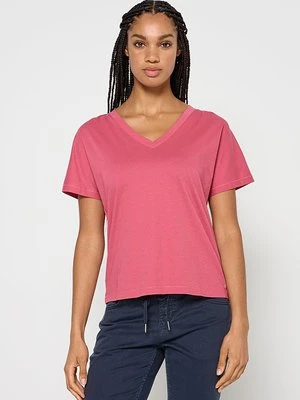 T-shirt basic Marc O'Polo jasnoróżowy