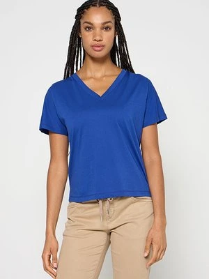 T-shirt basic Marc O'Polo granatowy