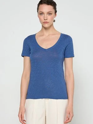 T-shirt basic Marc O'Polo niebieski