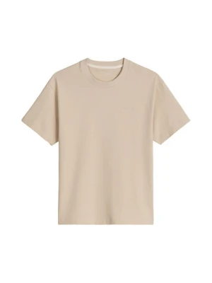 T-shirt basic Marc O'Polo beżowy