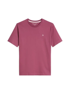 T-shirt basic Marc O'Polo bordowy
