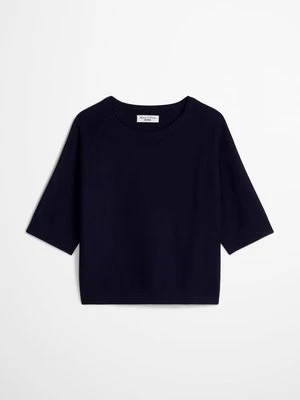 T-shirt basic Marc O'Polo granatowy