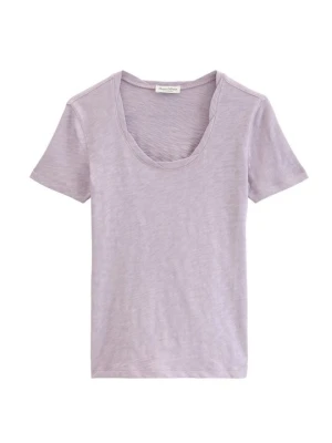 T-shirt basic Marc O'Polo fioletowy