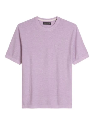 T-shirt basic Marc O'Polo fioletowy