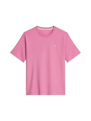 T-shirt basic Marc O'Polo jasnoróżowy