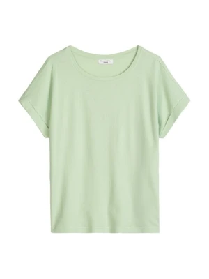 T-shirt basic Marc O'Polo jasnozielony