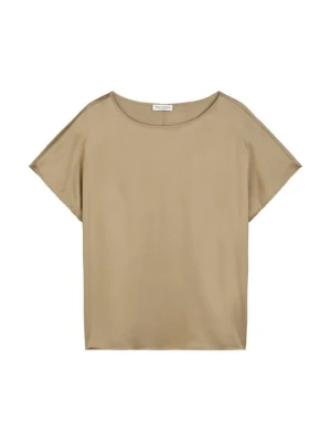 T-shirt basic Marc O'Polo piaskowy