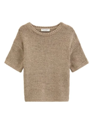 T-shirt basic Marc O'Polo piaskowy