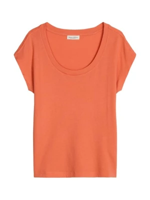 T-shirt basic Marc O'Polo pomarańczowy