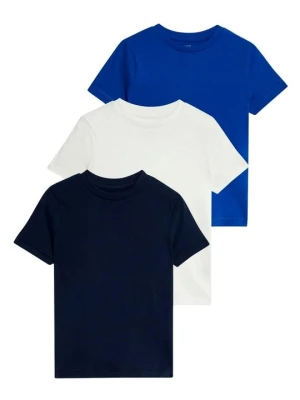 T-shirt basic Marks & Spencer niebieski