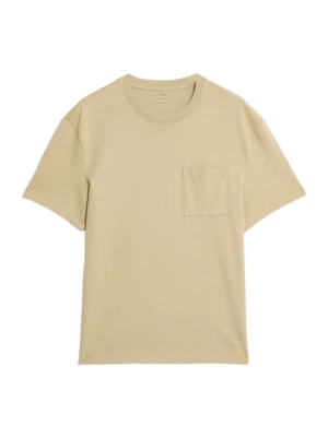 T-shirt basic Marks & Spencer piaskowy