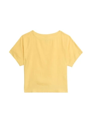 T-shirt basic Marks & Spencer w kolorze złota