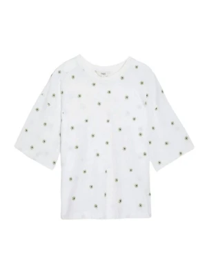T-shirt basic Marks & Spencer zielony melanż