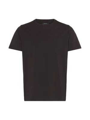 T-shirt basic Matinique ciemnobrązowy