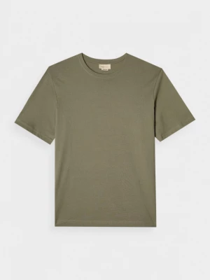 T-shirt basic męski - khaki OUTHORN