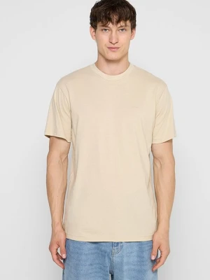 T-shirt basic Mexx beżowy