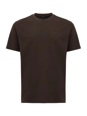 T-shirt basic Mexx ciemnobrązowy