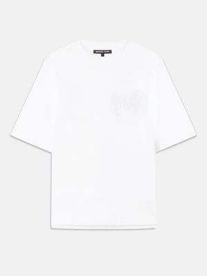 T-shirt basic Michael Kors biały