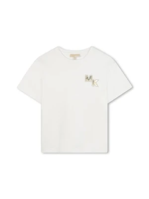 T-shirt basic Michael Kors mleczny