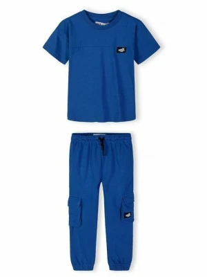 T-shirt basic MINOTI niebieski