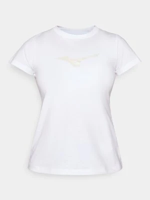 T-shirt basic Mizuno biały