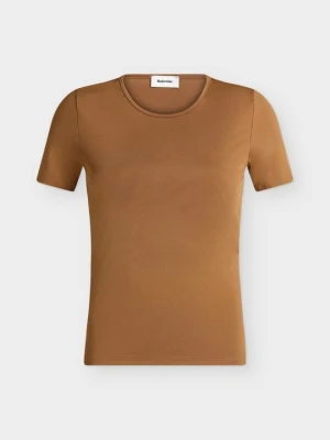T-shirt basic Modström jasnobrązowy