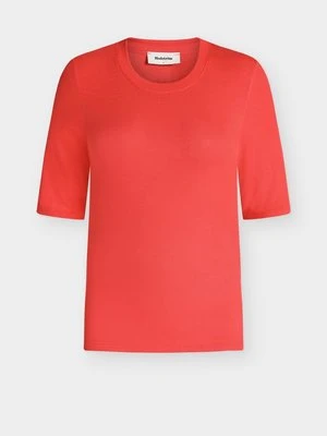 T-shirt basic Modström jasnoczerwony