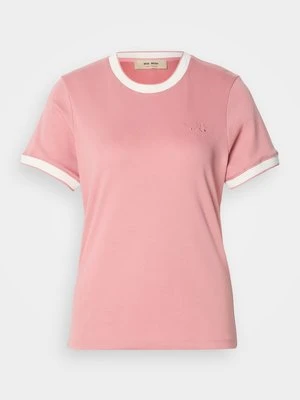 T-shirt basic MOS MOSH jasnoróżowy