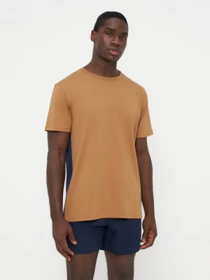 T-shirt basic MOSCHINO brązowy