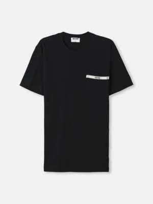 T-shirt basic MOSCHINO czarny