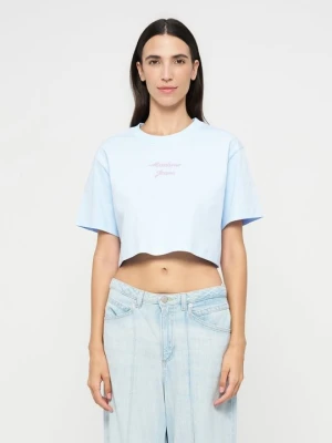 T-shirt basic MOSCHINO niebieski