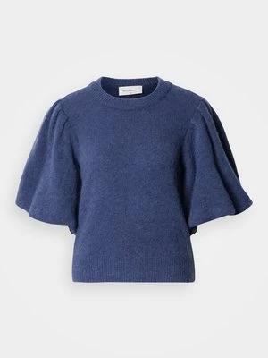 T-shirt basic MSCH Copenhagen niebieski