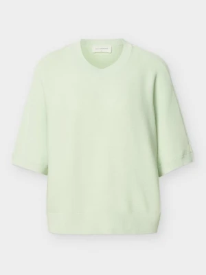 T-shirt basic MSCH Copenhagen jasnozielony
