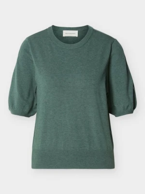 T-shirt basic MSCH Copenhagen zielony