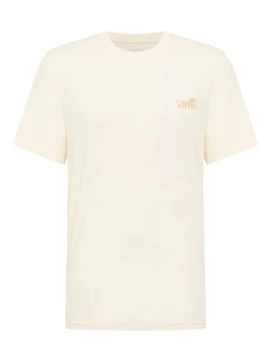 T-shirt basic Mustang mleczny