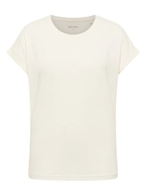 T-shirt basic Mustang biały