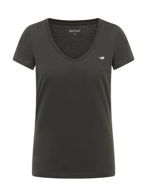 T-shirt basic Mustang czarny