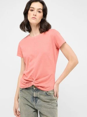 T-shirt basic Mustang łososiowy