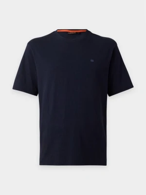 T-shirt basic Napapijri granatowy