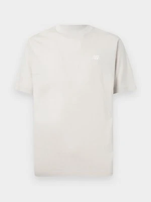 T-shirt basic New Balance beżowy