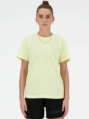 T-shirt basic New Balance zielony
