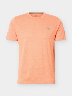 T-shirt basic New Balance pomarańczowy