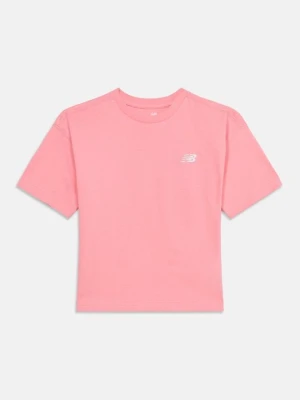 T-shirt basic New Balance różowy