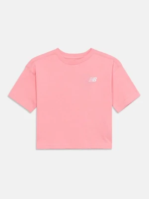 T-shirt basic New Balance różowy