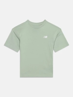 T-shirt basic New Balance zielony