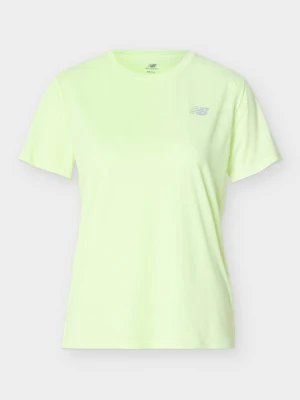 T-shirt basic New Balance żółty neon