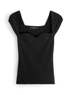 T-shirt basic Next czarny
